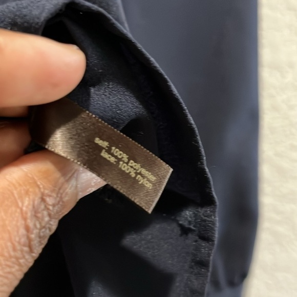 THE LIMITED BLOUSE LACE WOMENS POLY SIZE Medium NAVY BLUE Business Casual - Picture 5 of 10